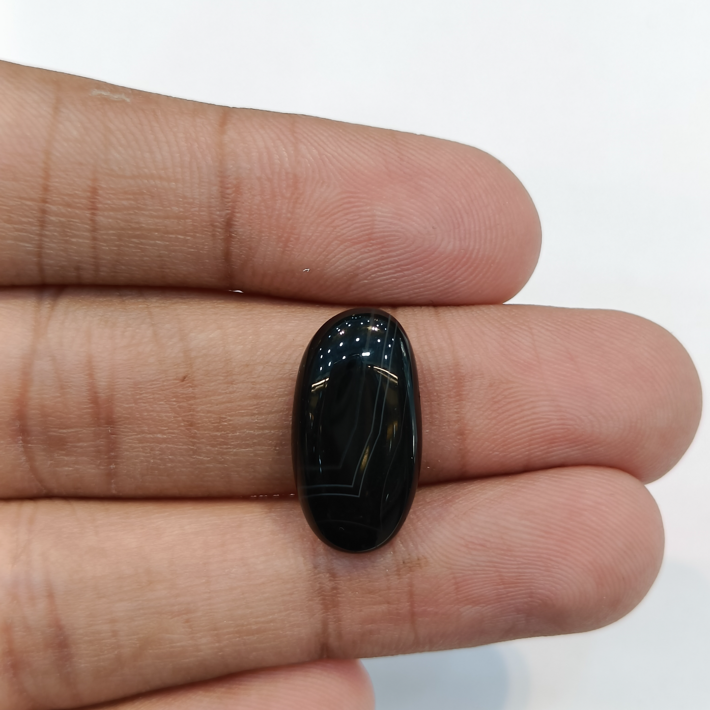 Sulemani Hakik (Black Agate) - 9.02 Carats