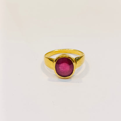 Gold Ruby Ring - Sample Ring