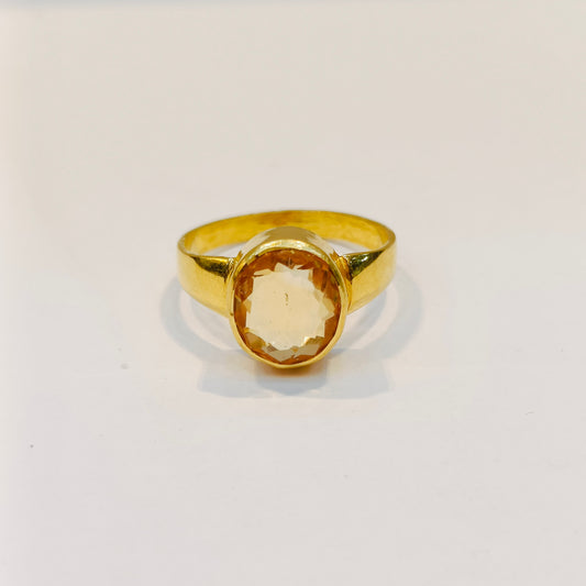 Yellow Topaz Gold Ring - Sample Ring