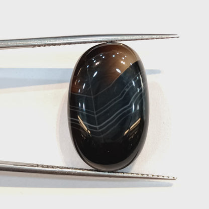 Sulemani Hakik (Black Agate) - 17.78 Carats